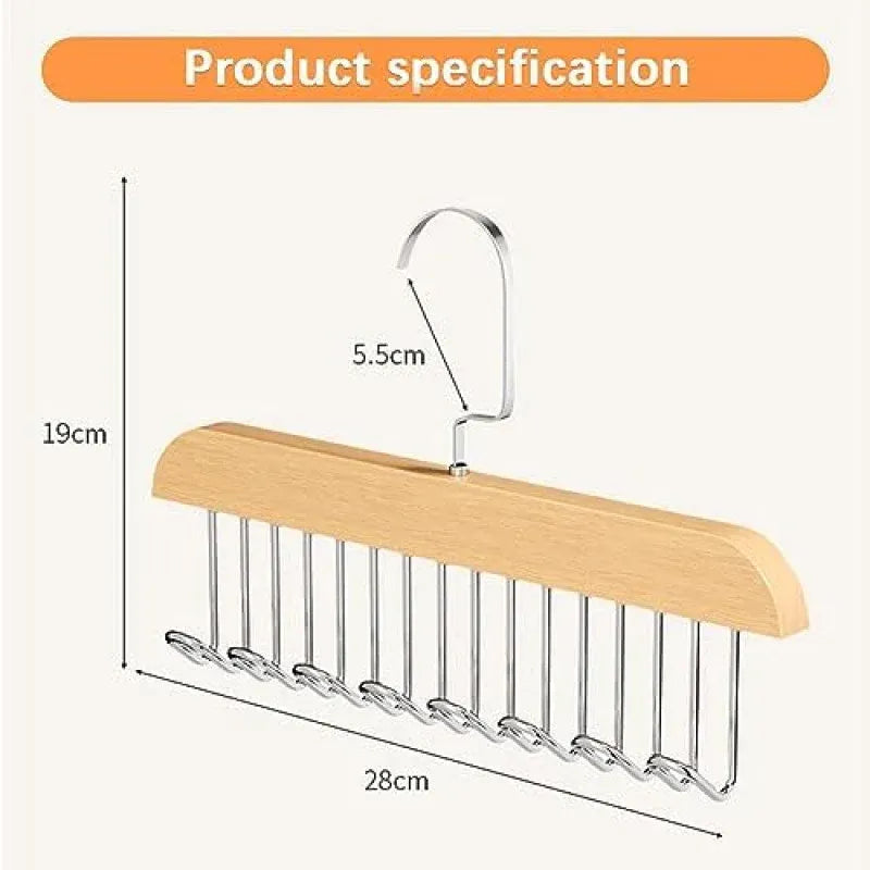 2Pc Wooden Hook Holder – Closet & Bedroom