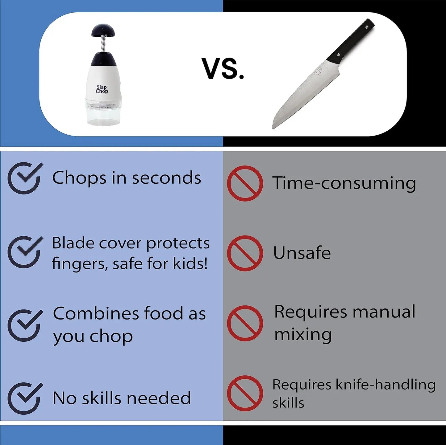 Stainless Steel Slap Chop Vegetable Slicer