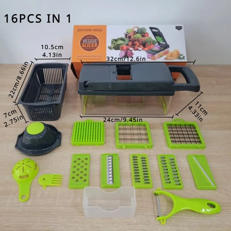 16 in 1 Multifunctional Vegetable Chopper