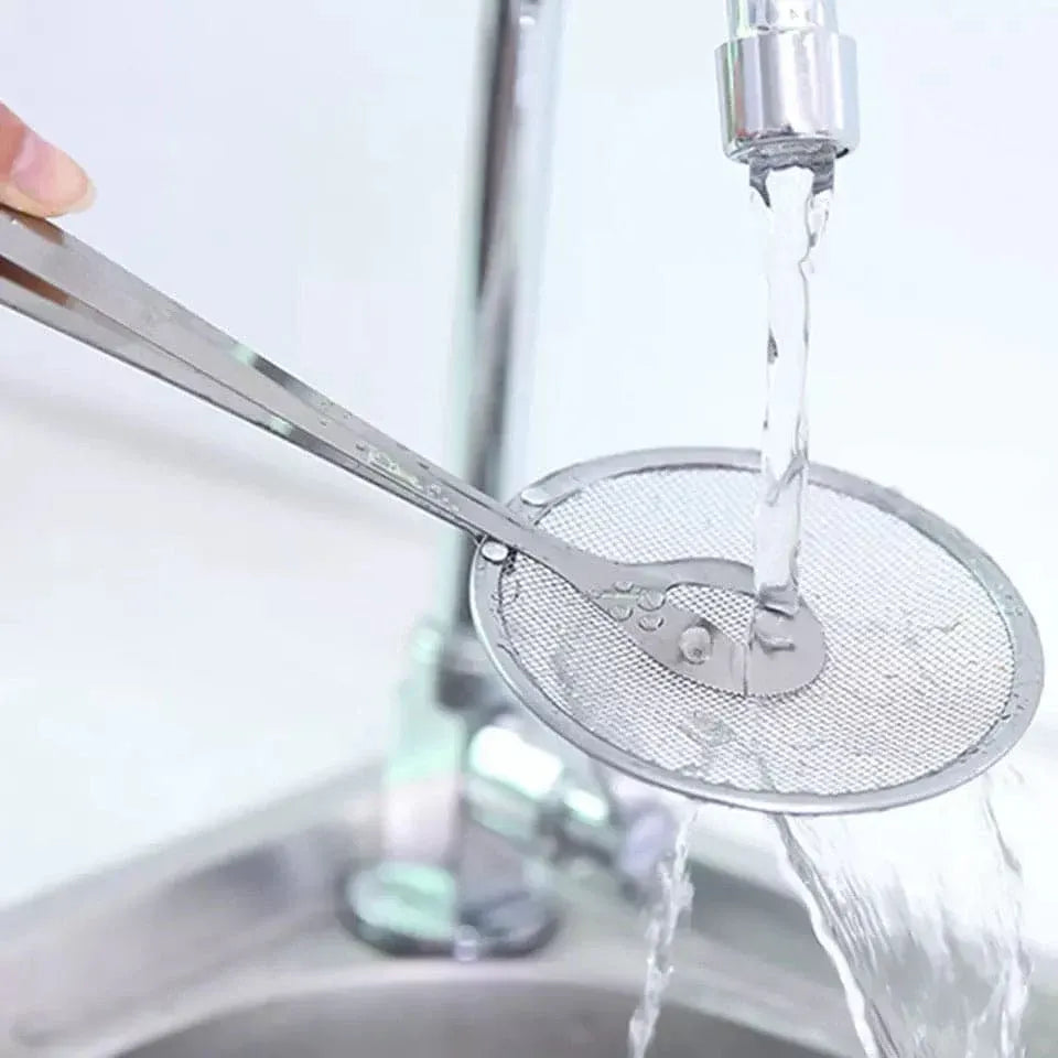 Deep Frying Tong with Oil Strainer