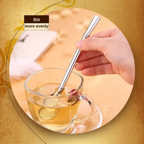 Stainless Steel Straw Filter Spoon