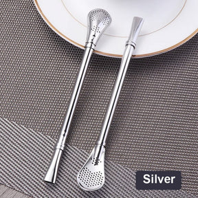 Stainless Steel Straw Filter Spoon