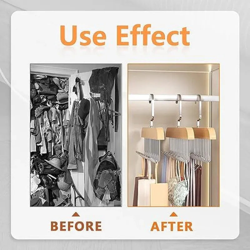 2Pc Wooden Hook Holder – Closet & Bedroom