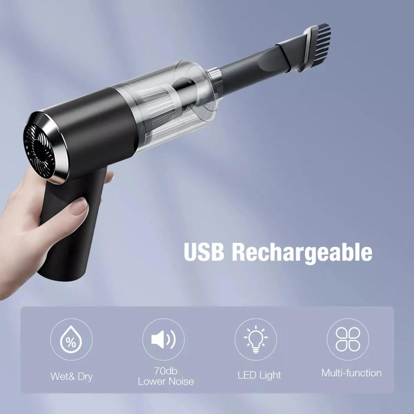 3 in 1 Mini Rechargeable Vacuum Cleaner