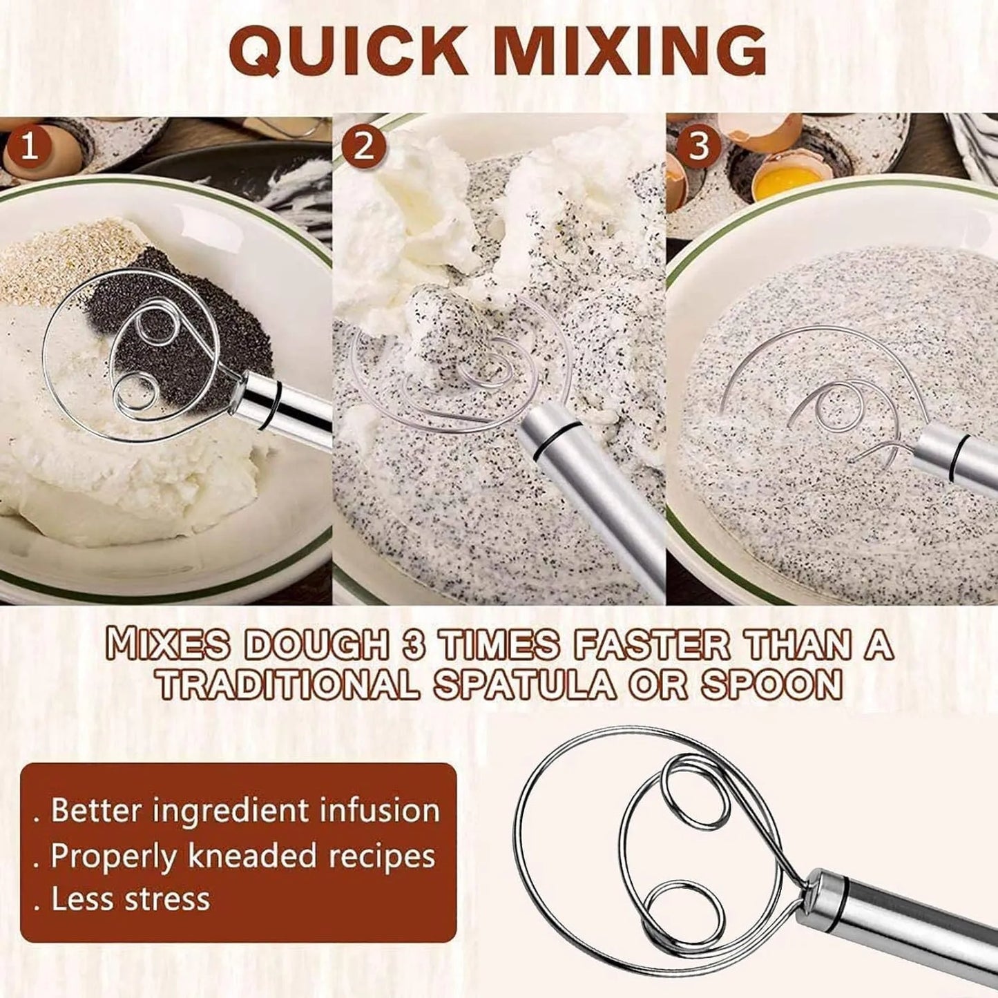 Stainless Steel Flour Dough Mixer