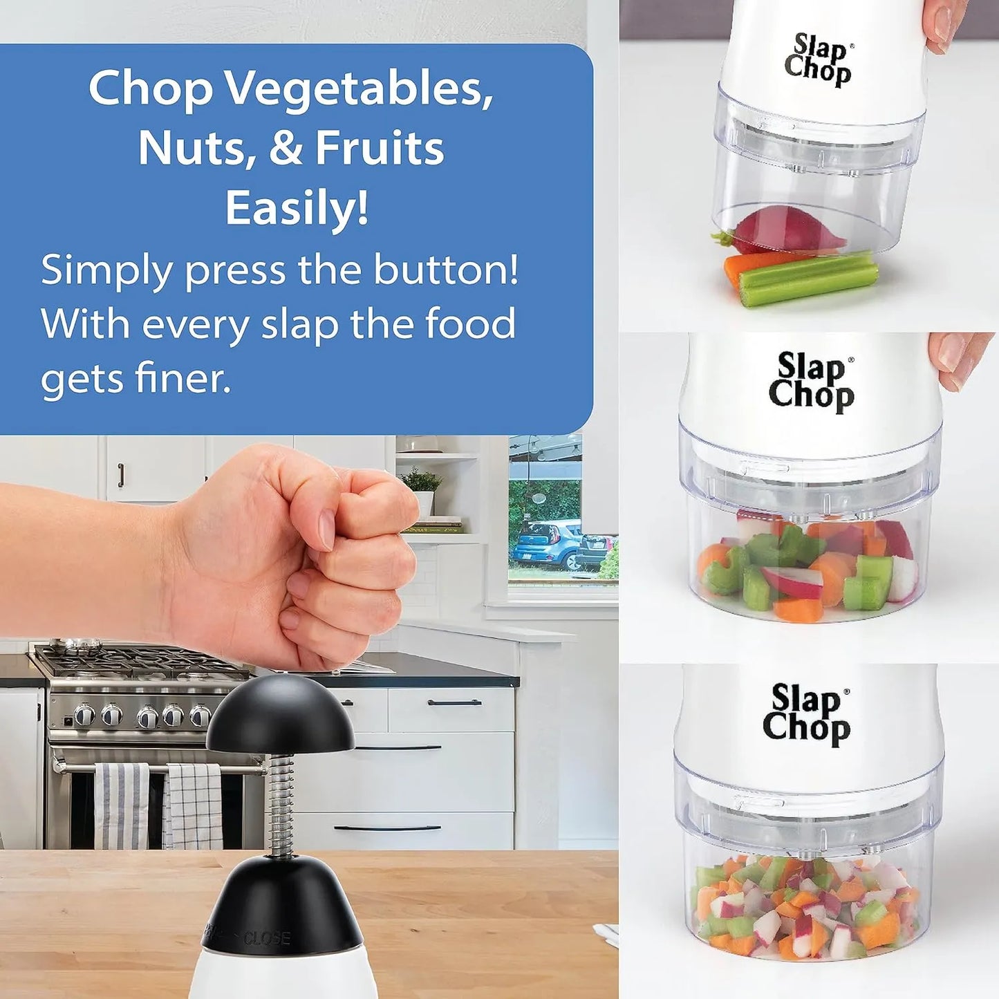 Stainless Steel Slap Chop Vegetable Slicer