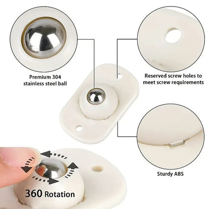 4pc-Self-Adhesive Casters for Furniture & Appliance 4pcs