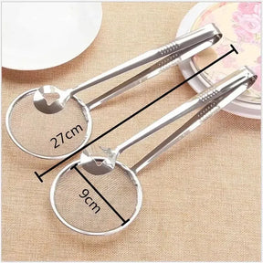 Deep Frying Tong with Oil Strainer